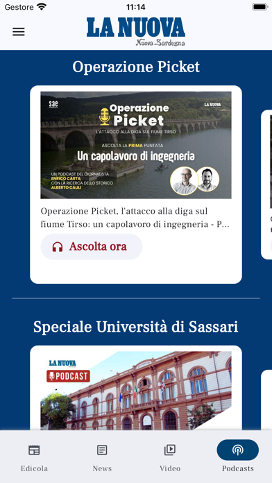 La Nuova Sardegna Digital Screenshot