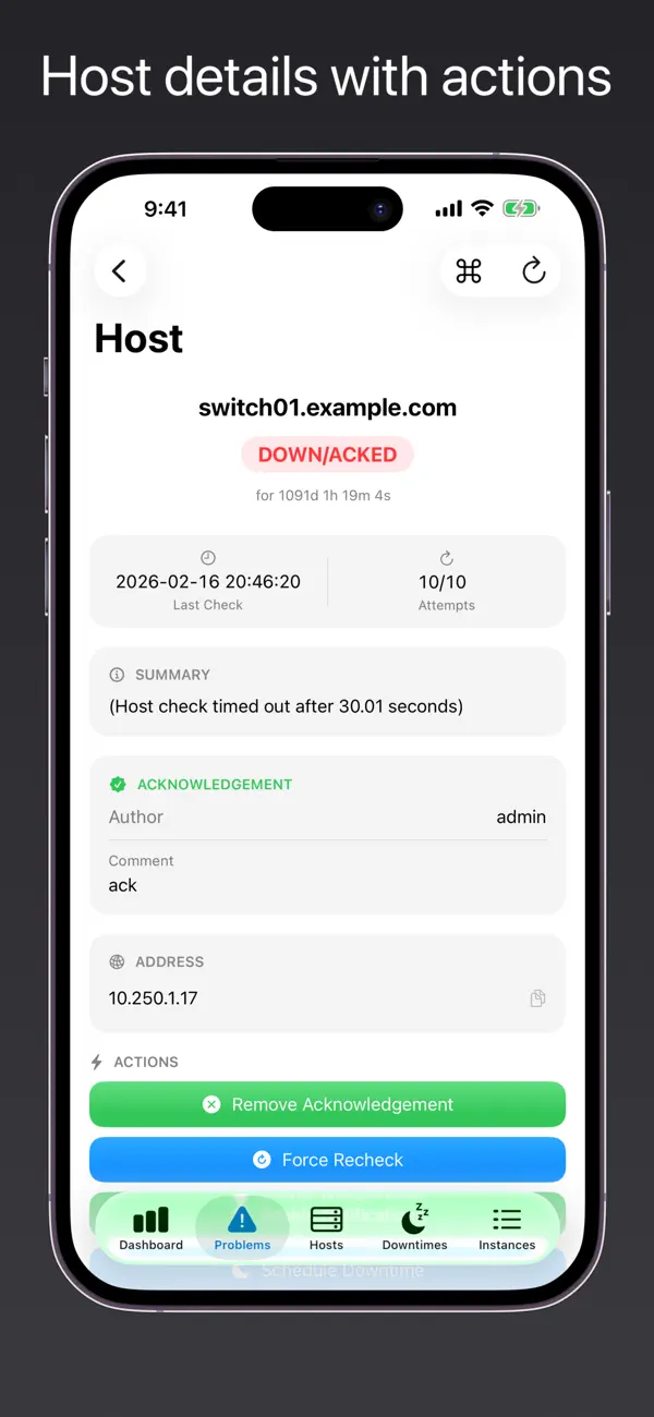 Screenshot #3 pour easyNag Monitoring