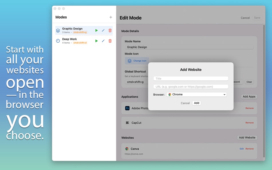#4. LaunchDeck: App Launcher (macOS) Által: Lucy Hennessy