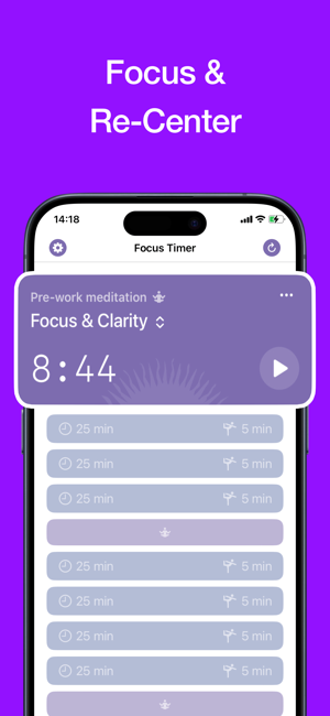 ‎Focus Timer: Pomodoro & Calm Screenshot