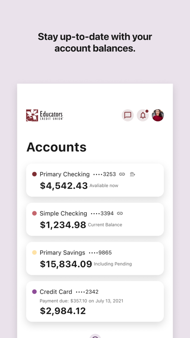 Educators WI Mobile Banking Screenshot