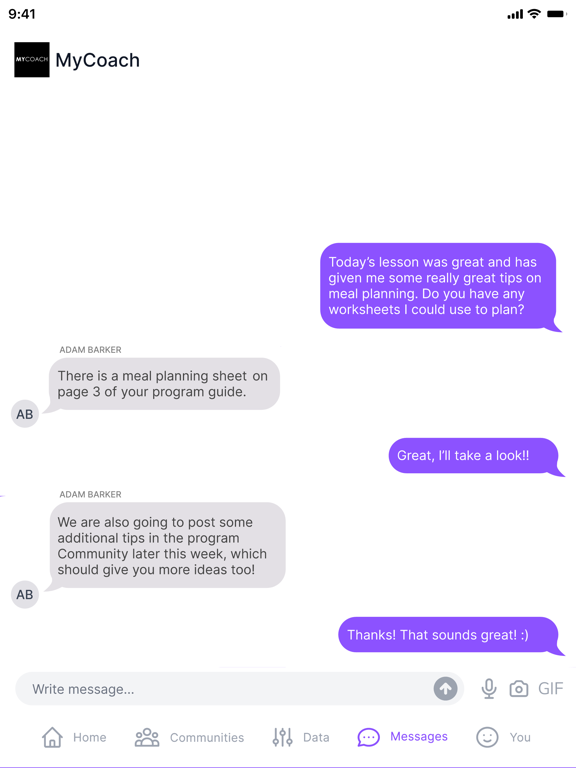 Screenshot #6 pour MyCoach by Coach Catalyst