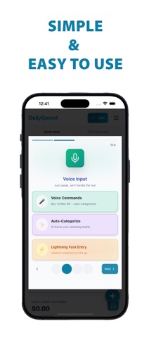 Daily Spend - Expense Tracker iPhone screenshot