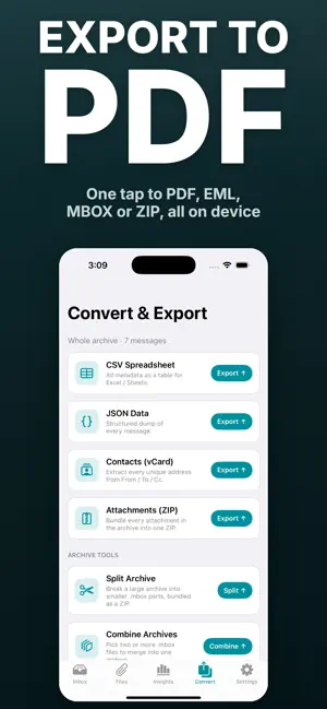 MBOX Reader · Opener · Convert screenshot 3