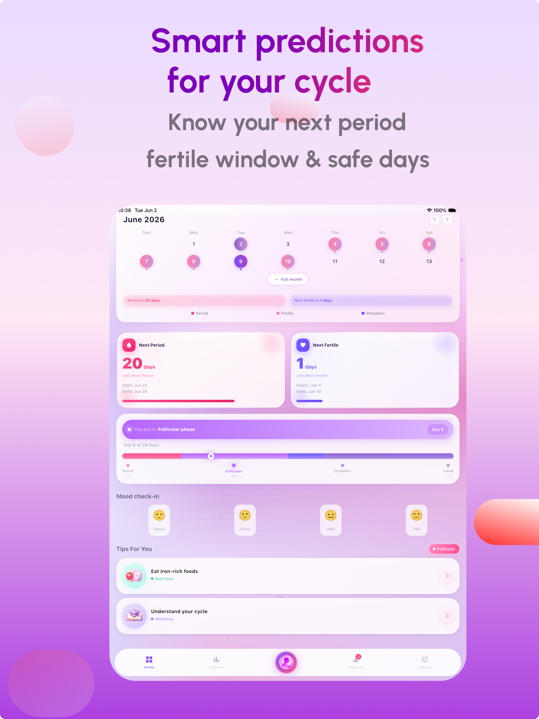Womenia: Period Tracker & Care screenshot 8