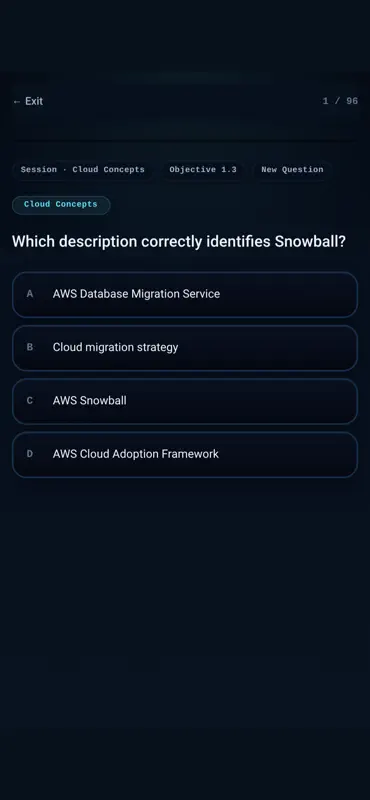 CertCrush: AWS CCP CLF-C02 screenshot 5 of 8