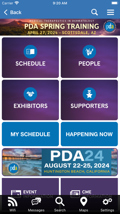 Pacific Derm Association Screenshot