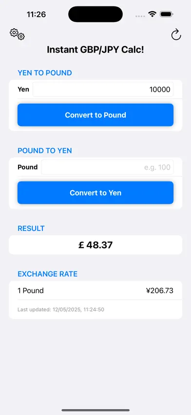 Instant GBP/JPY Calc! screenshot 2