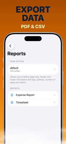 Timesheet Manager Pro iPhone screenshot