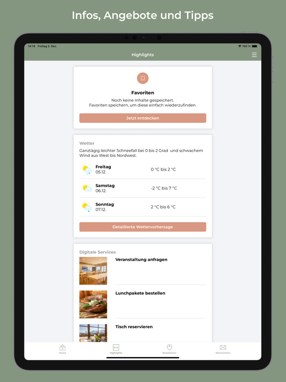 Neubichler Alm app screenshot 3