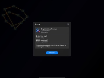 CryptoPointers iPad screenshot