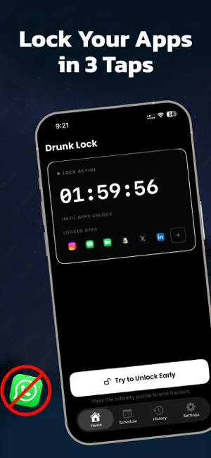 Drunk Lock - Unlock Apps Sober screenshot 2