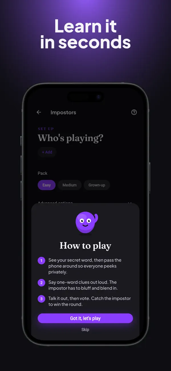 Screenshot #2 pour Among Friends: Party Games