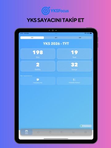 YKSFocus Deneme,Soru Takibi iPad screenshot