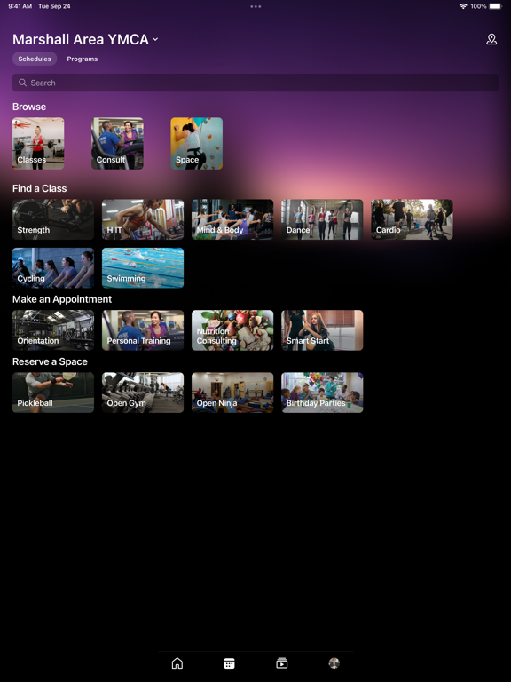 Marshall Area - YMCA iPad screenshot