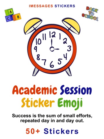 Academic Session Sticker Emoji iPad screenshot