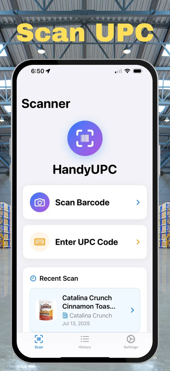 Screenshot #1 pour HandyUPC