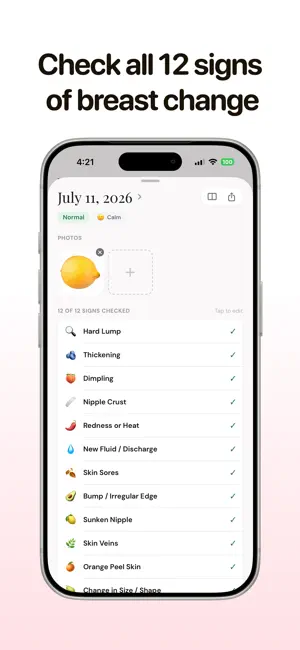 Bloom: Monitor Breast Health screenshot 2