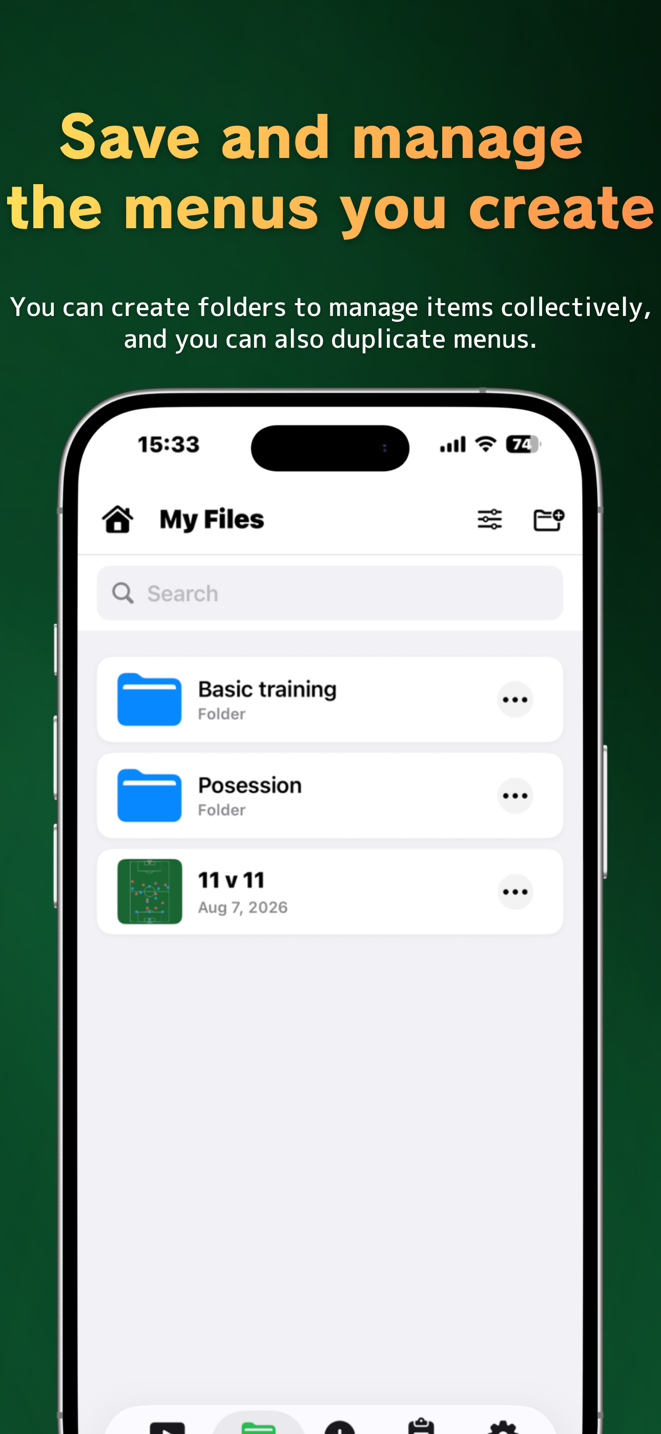 Soccer Files | Create & Manage screenshot 3