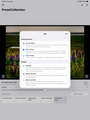 PresetCollection iPad screenshot