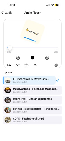 inmuba Player: Audio & Video screenshot