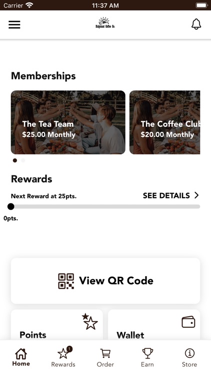 Ridgeland Coffee Co Rewards