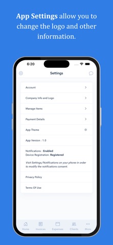 Invoice Maker - InvoiceCue iPhone screenshot