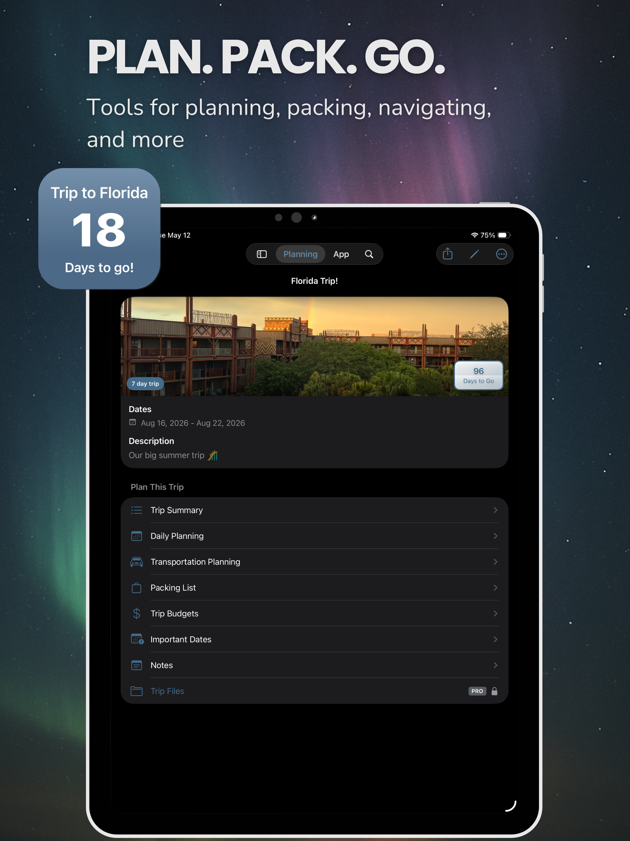 Pocket Trip Planner
