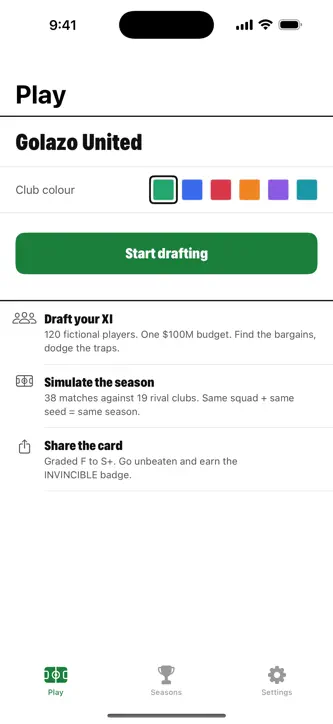 Soccer Draft Game: Undefeated screenshot 6