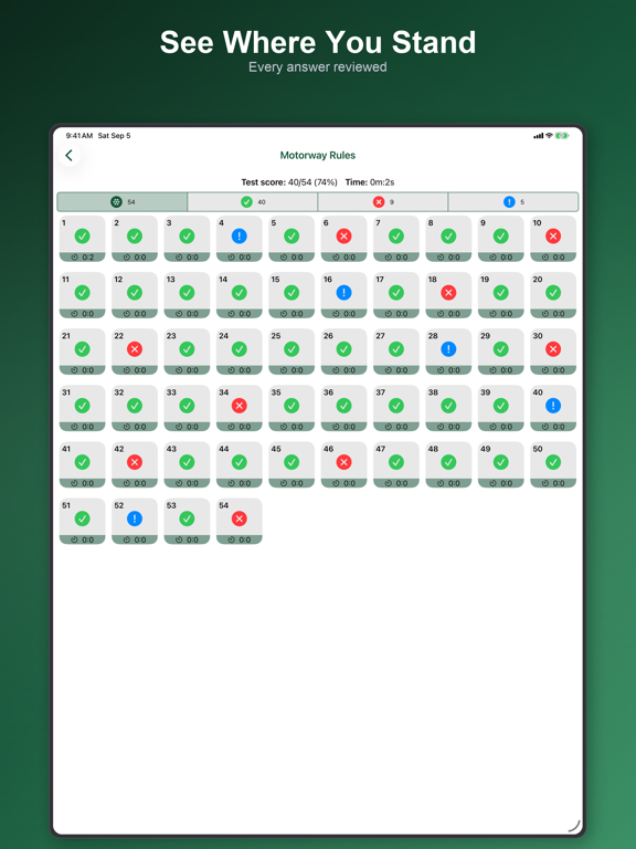Car Driving Theory Test iPad screenshot