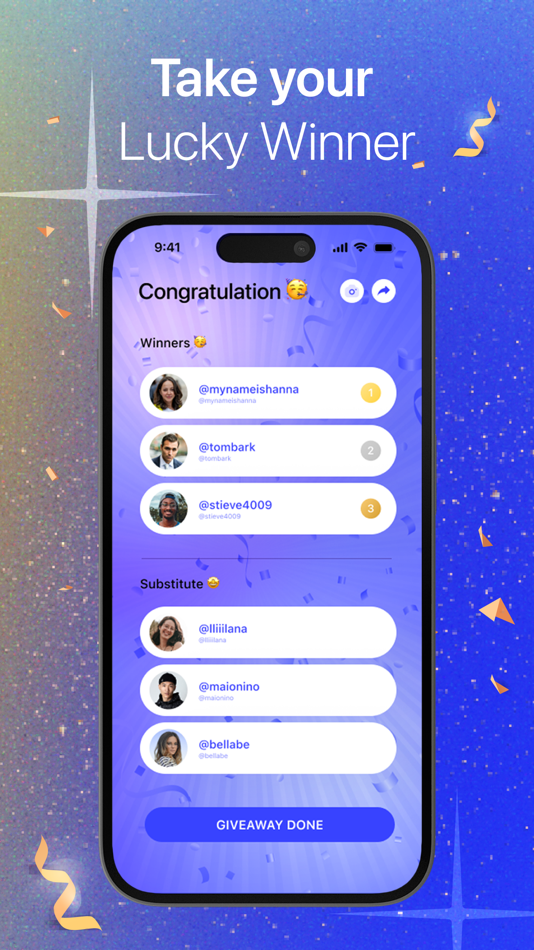 #3. Giveaway for Instagram Luckify (iOS) Von: Emine Guler