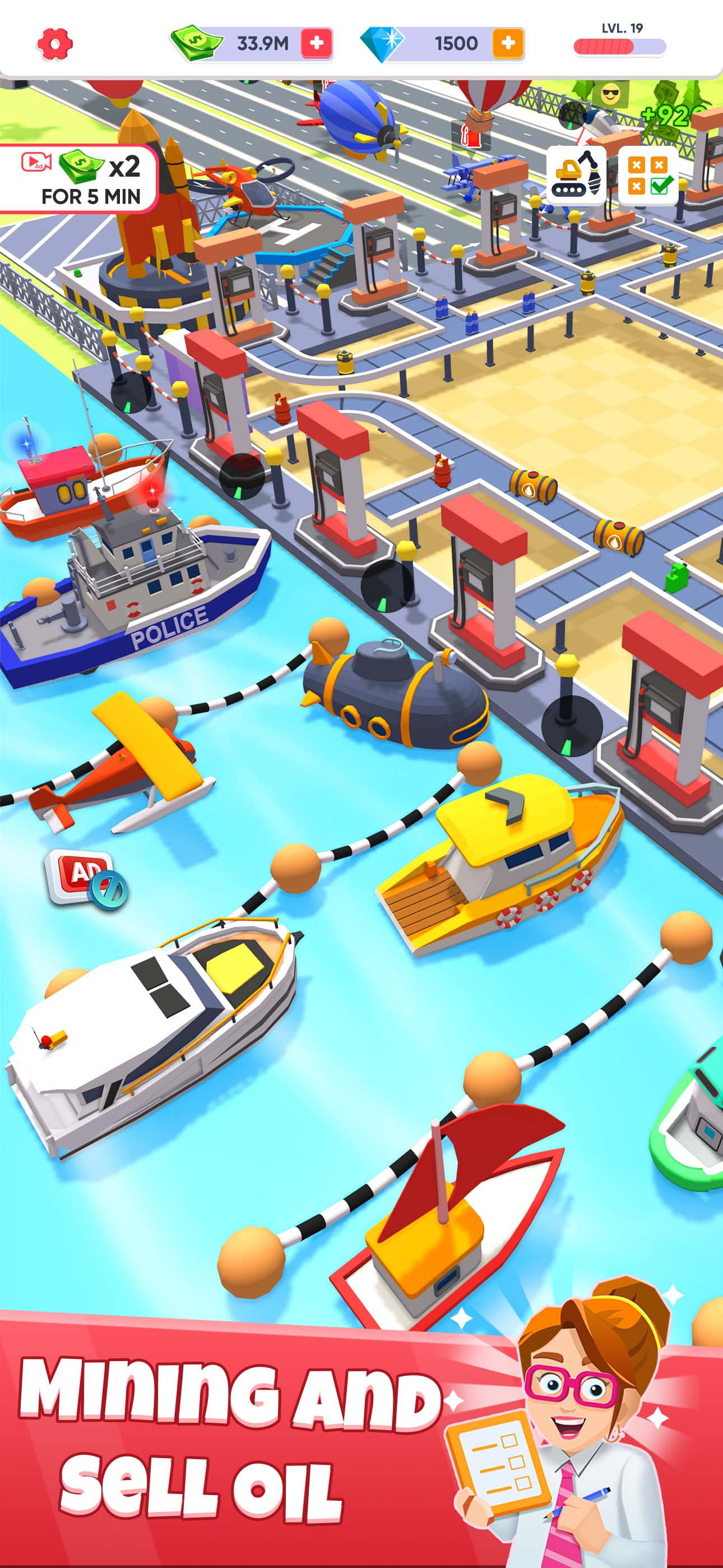 Oil Mining 3D - Petrol Factory