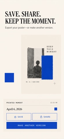Minimal Zine Poster - Zine Cam iPhone screenshot