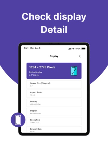 Device Info - Phone info iPad screenshot