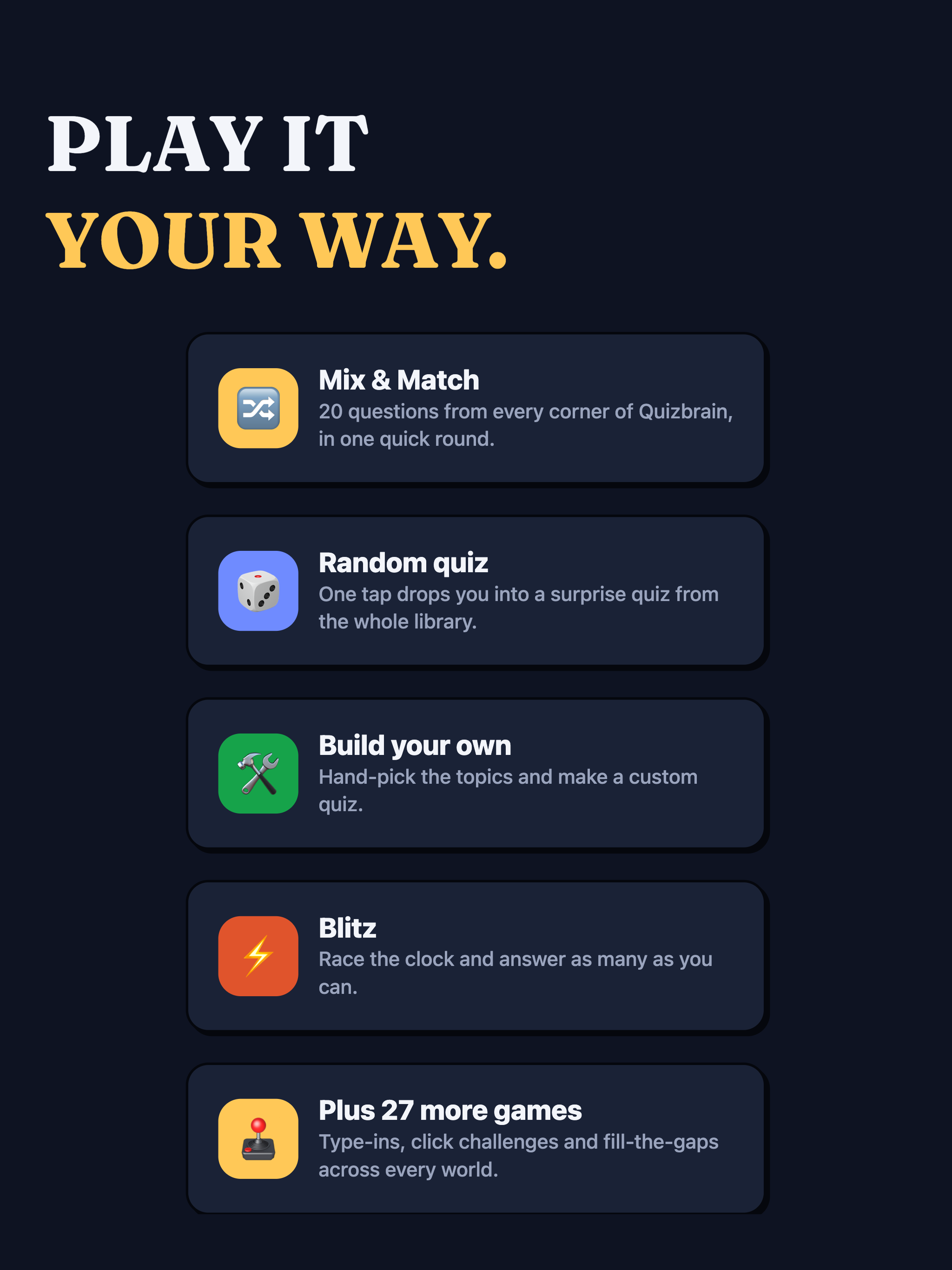 Quizbrain - Quizzes & Puzzles screenshot 11