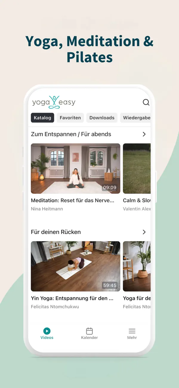 YogaEasy: Online Yoga Studio iPhone App Screenshot 3 – Gesundheit & Fitness