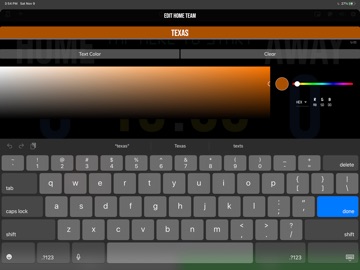 BT Football Scoreboard iPad screenshot