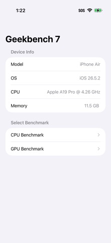 Geekbench 7 Screenshot 1 of 5