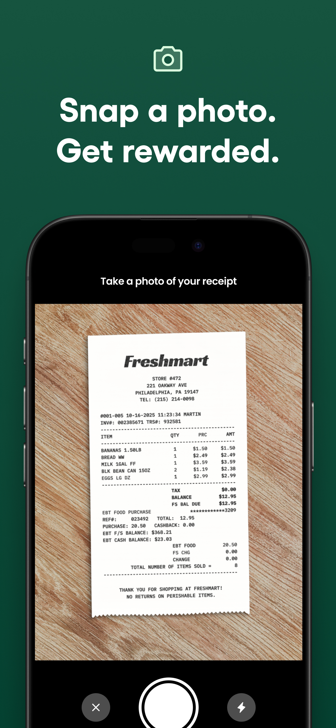 Forage EBT Balance & Rewards
