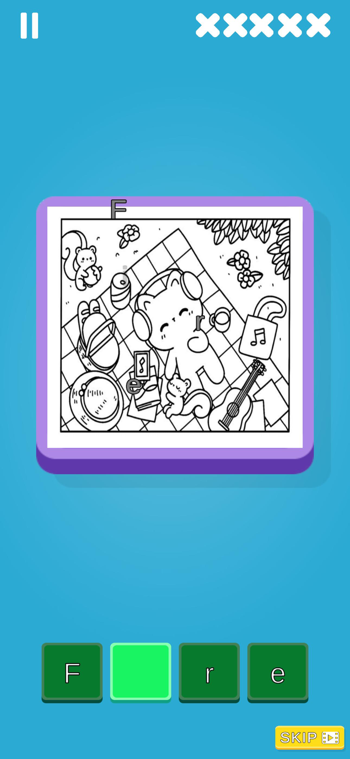 Find the hidden letter