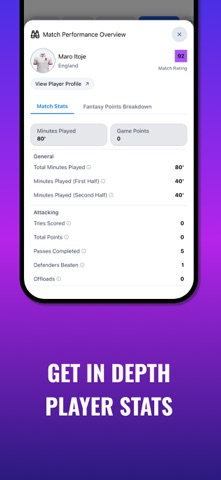 Scrummy - Fantasy Rugby screenshot