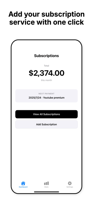 LifeOS: Subscriptions Screenshot 1 of 3