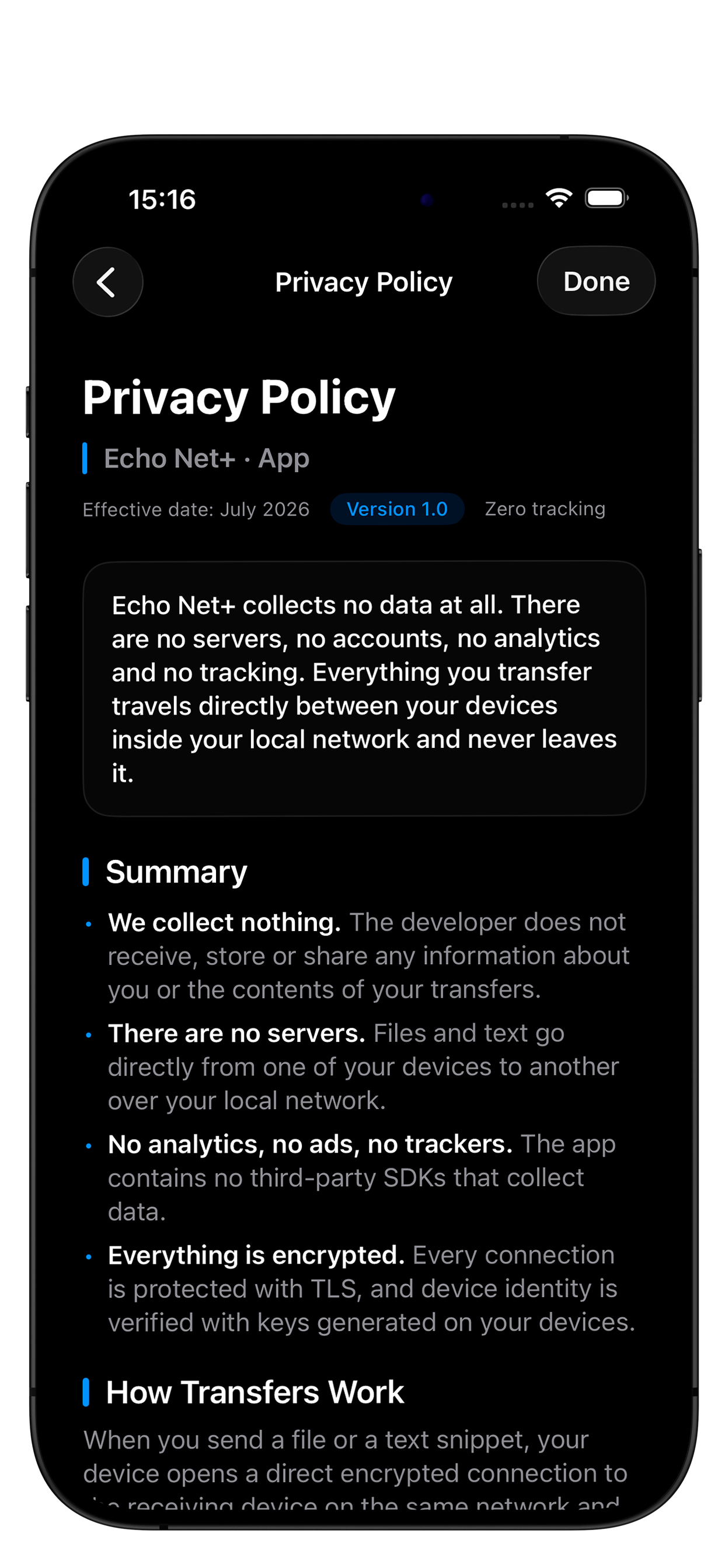 Echo Net+ screenshot 8