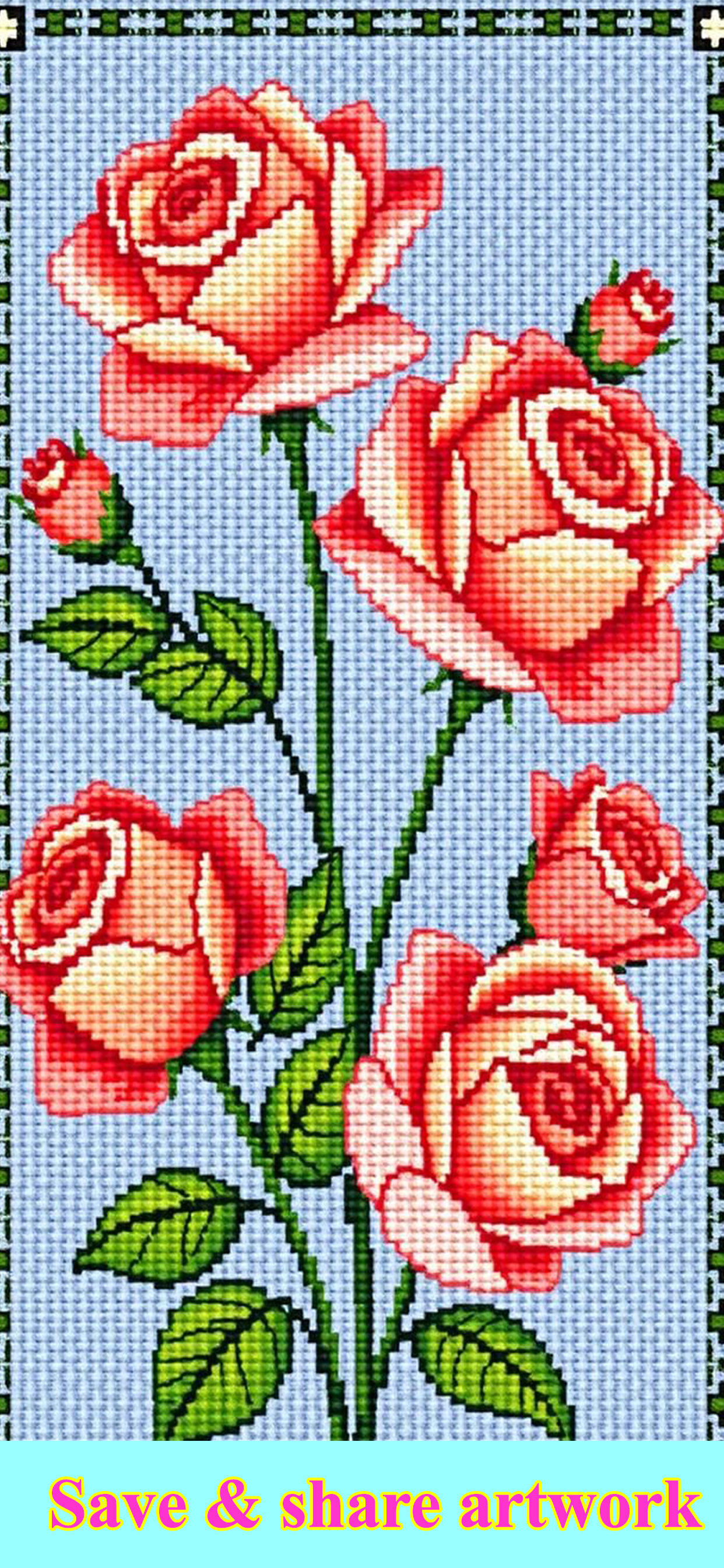 Cross Stitch Color by Number