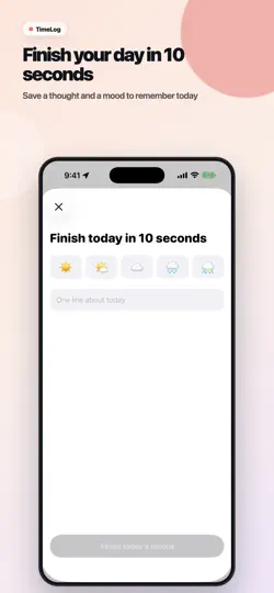 Скриншот TimeLog: Auto Diary & Timeline на iPhone 6