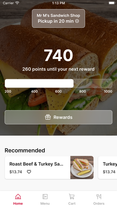 Mr M's Sandwich Shop Screenshot 1 - AppWisp.com