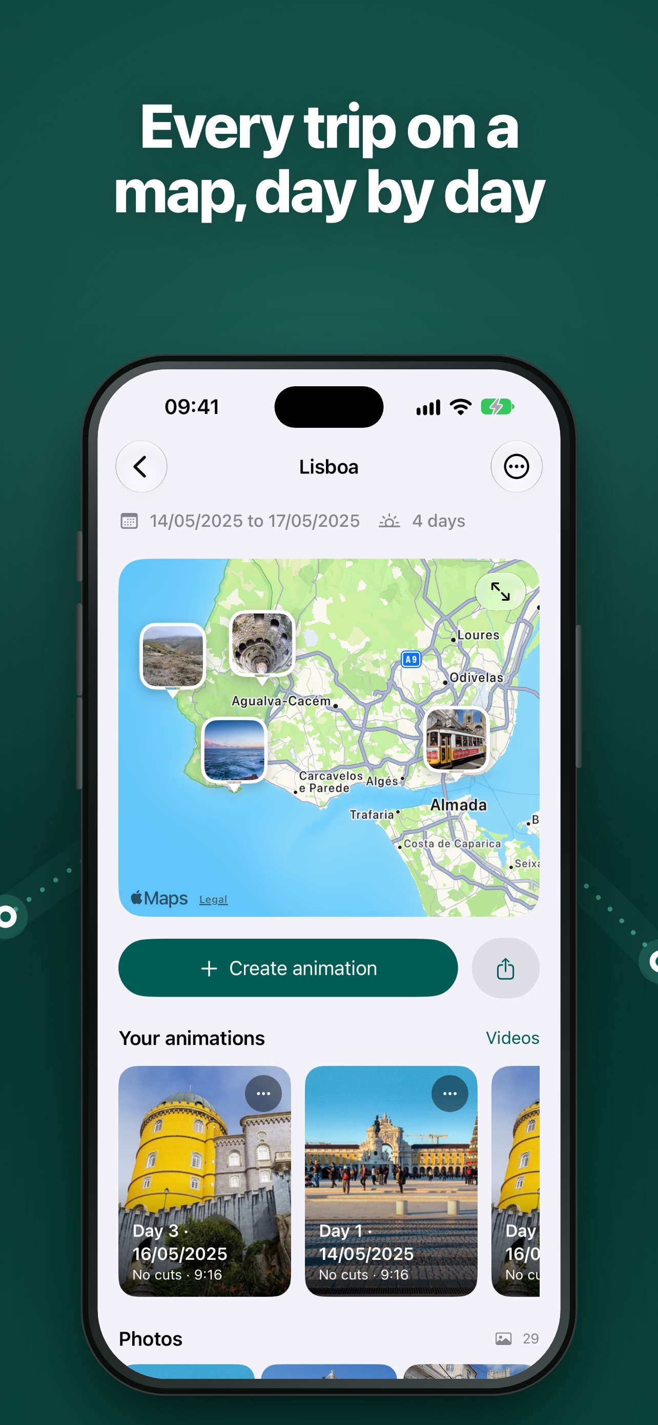 Screenshot 3 of Backtrack: Travel Map Video