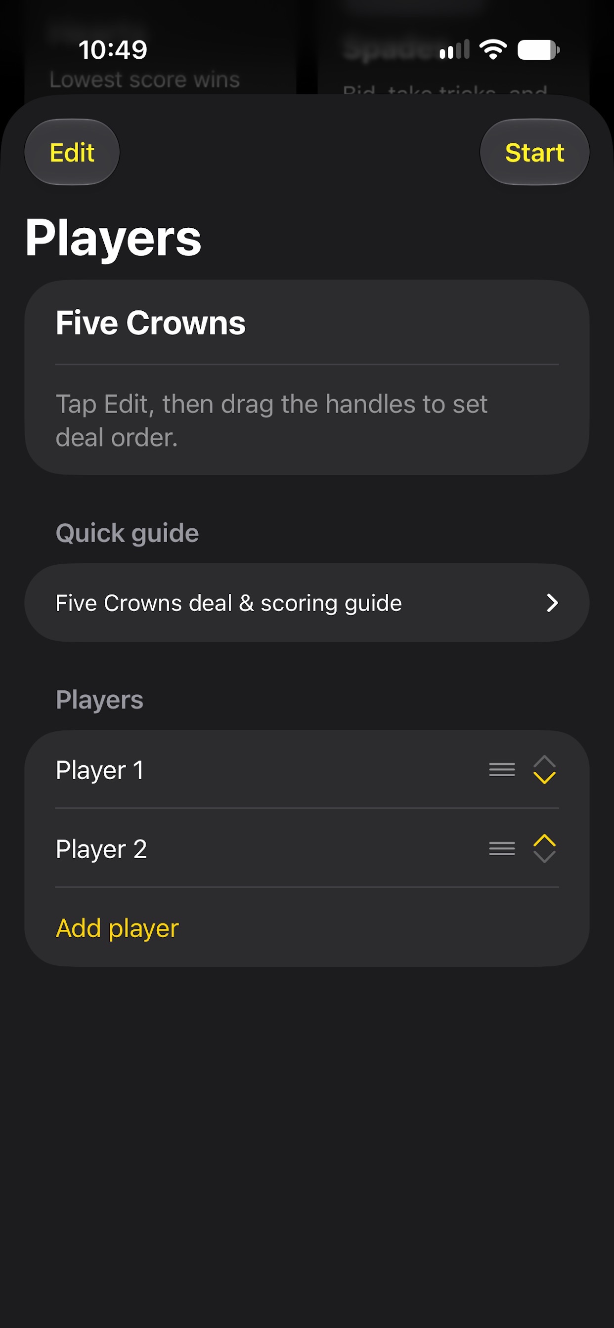 Screenshot 2 of CardGameScore