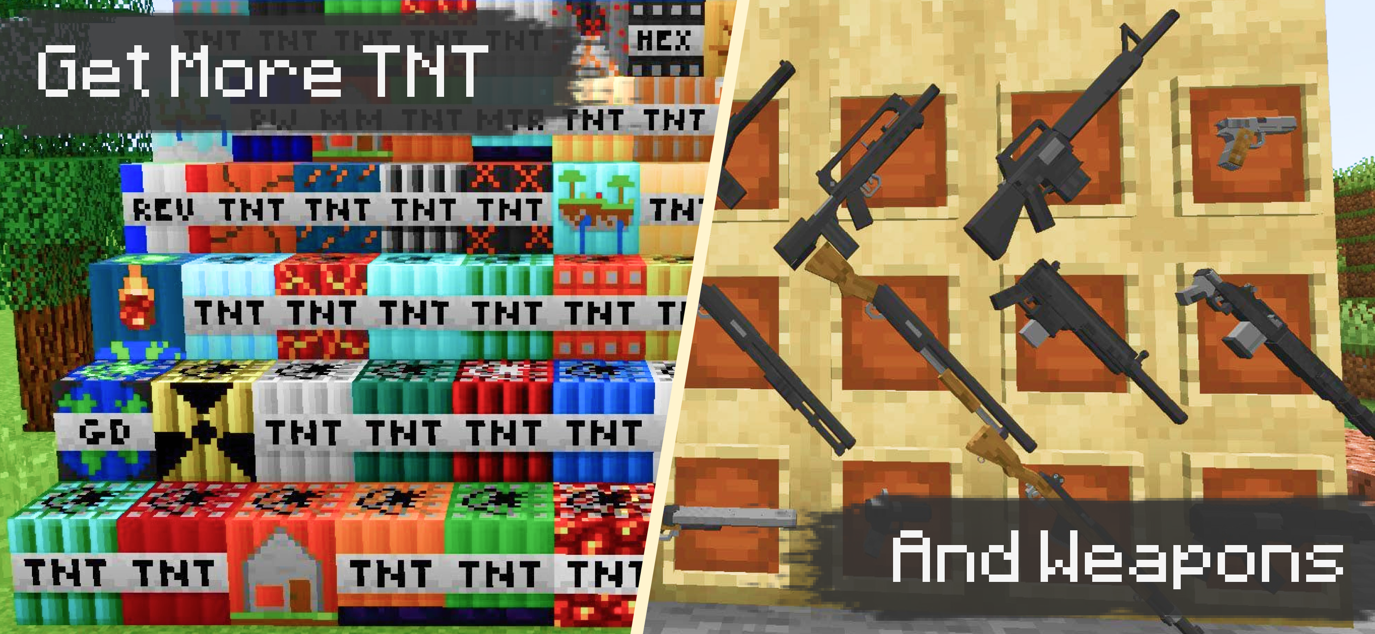 Guns & TNT Mods for Minecraft