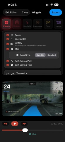 TesCam Studio for Tesla screenshot